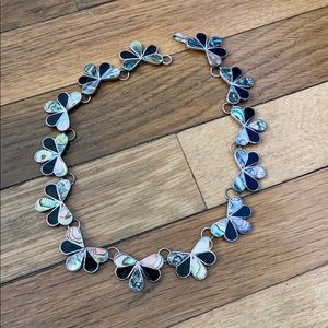 Antique Sterling Silver Butterfly Necklace